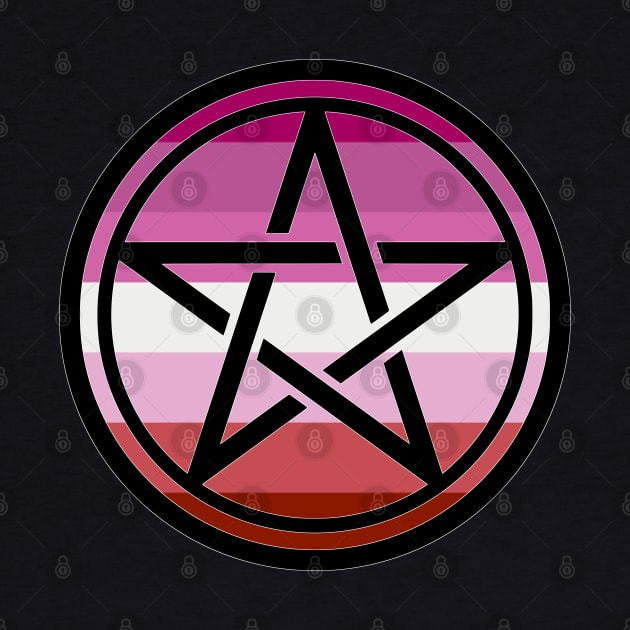 Large Print Pentacle LGBT Flag Lipstick Lesbian Pride by aaallsmiles